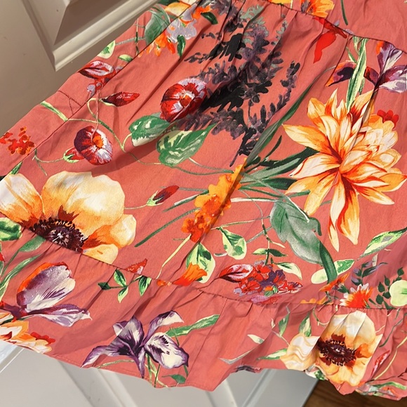 ZARA FLORAL PRINT POPLIN DRESS - Picture 3 of 4